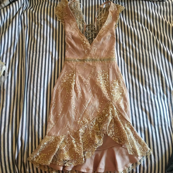 Hello Molly Blush Cocktail Dress (XS) - Picture 3 of 7